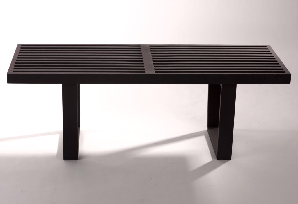 czarna lawka 122cm dluga 1